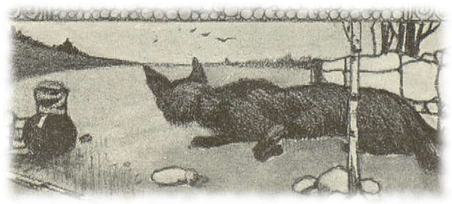 Иллюстрация к сказке Лиса и козёл